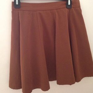 Brown flowy skirt