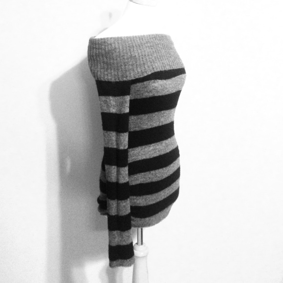 Grey and black stripped sweater