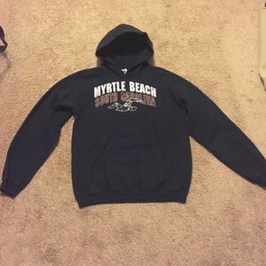 Black Myrtle Beach SC Hoodie