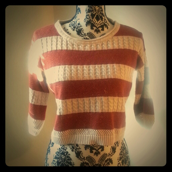 Knit - sweater crop top