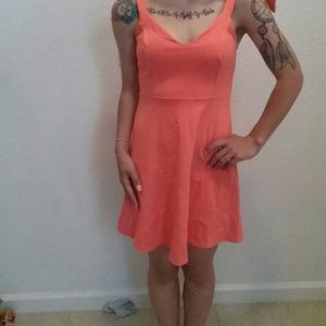 Peach dress
