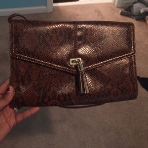 Brown Snake Skin Purse