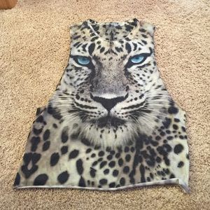 Charlotte Russe Leopard Cut-Off