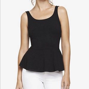 Black Peplum Tank
