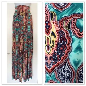 NEW🎉HIGH WAISTED MULTICOLOR PRINT PANTS