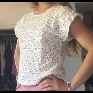 Lace white top, summery, only wore a few times