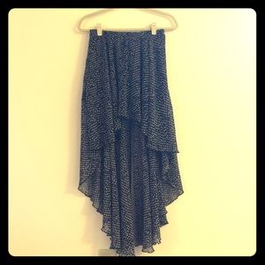 💞TRADED💞 Olivaceous Semi-Sheer Lined Hi-Lo Skirt