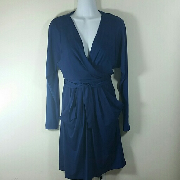 BCBG Blue wrap dress