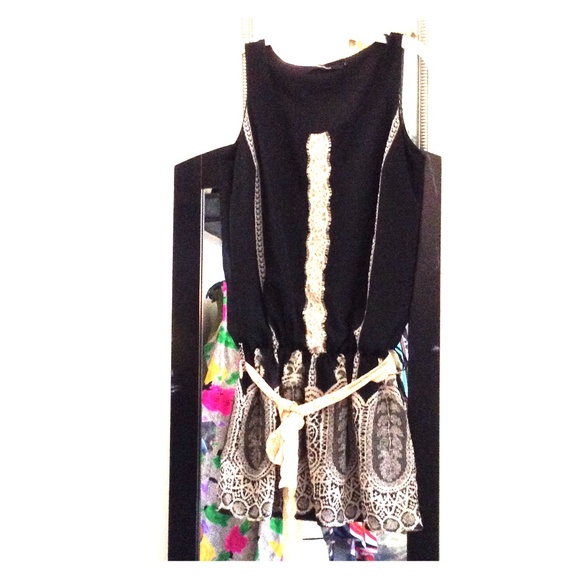Hall huber  black dress