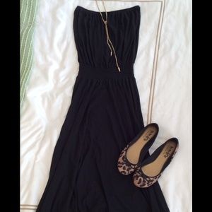 C & C California black strapless dress