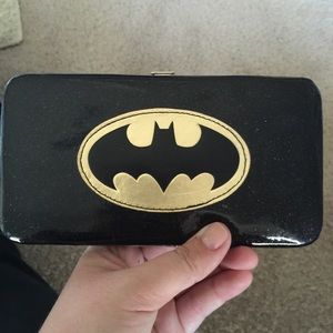 Black sparkle Batman wallet