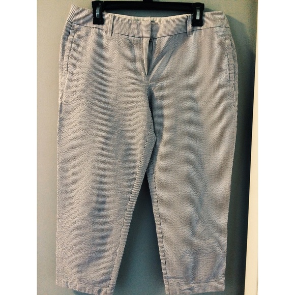 ADORABLE J. Crew pin striped seersucker pants