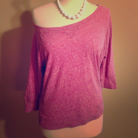 Heather pink top