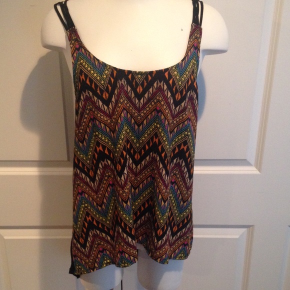 Aztec print tank top