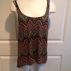Aztec print tank top
