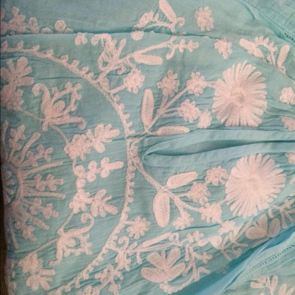 Light Blue Handmade Embroidery Tunic