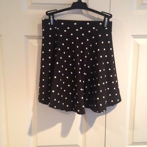 Forever 21 polka dot skater skirt
