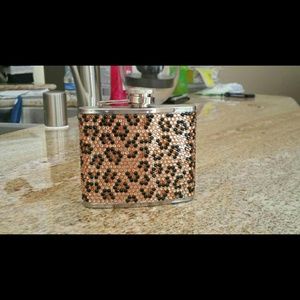 Bedazzled Cheetah Flask