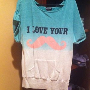 "I love your mustache" shirt
