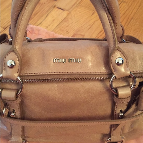 Authentic Miu miu mini vitello lux bow satchel - Picture 2 of 4