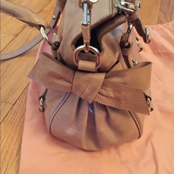 Authentic Miu miu mini vitello lux bow satchel - Picture 3 of 4