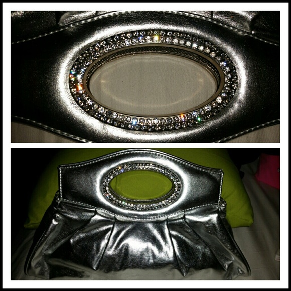 Silver night handbag