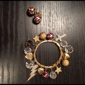 Charm Bracelet and Matching Earrings