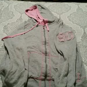 VS Pink zip up hoodie M