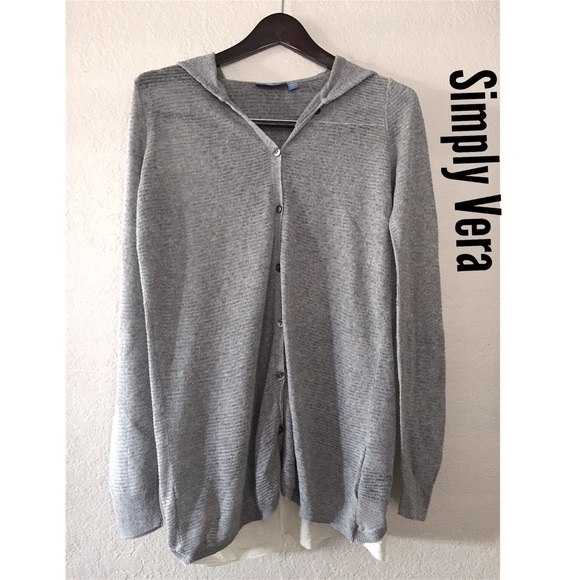 ✨Very cute Simply Vera long hooded cardigan ✨
