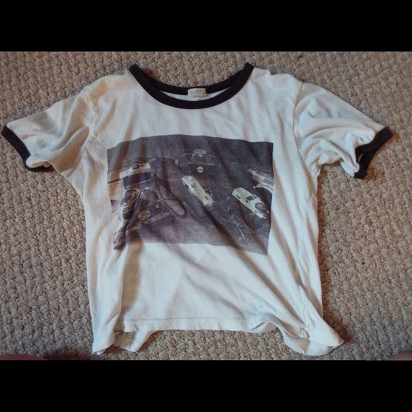 Cropped graphic tee from Brandy Melville