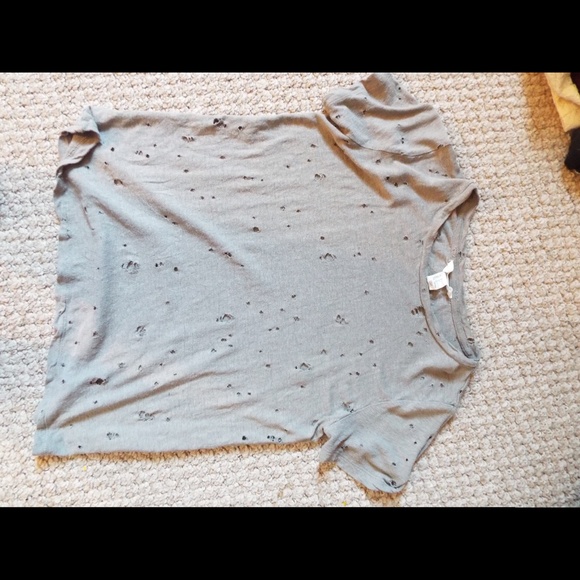 Ripped grey Tee from Forever 21