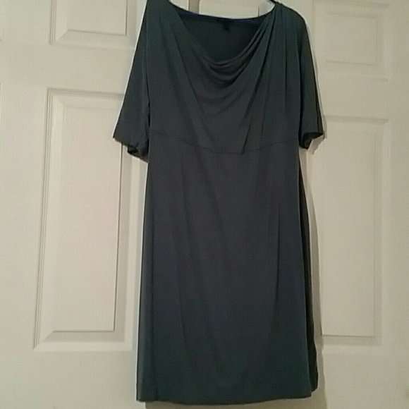Daisy Fuentes slate blue dress