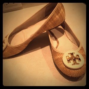 Tory burch flats.Worn a few times great for summer