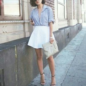 Blue Strip Light Weight Button Up