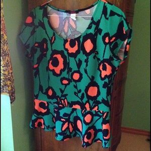 Peplum Floral Blouse