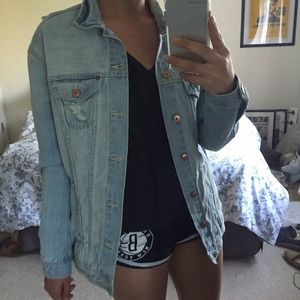 Oversized denim jacket