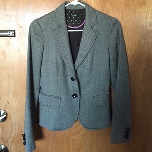 BROWN J.CREW BLAZER JACKET