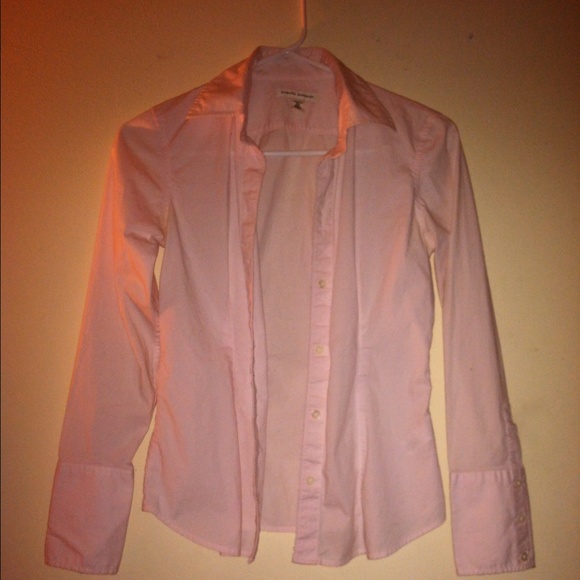 Light Pink Banana Republic Button Down Top