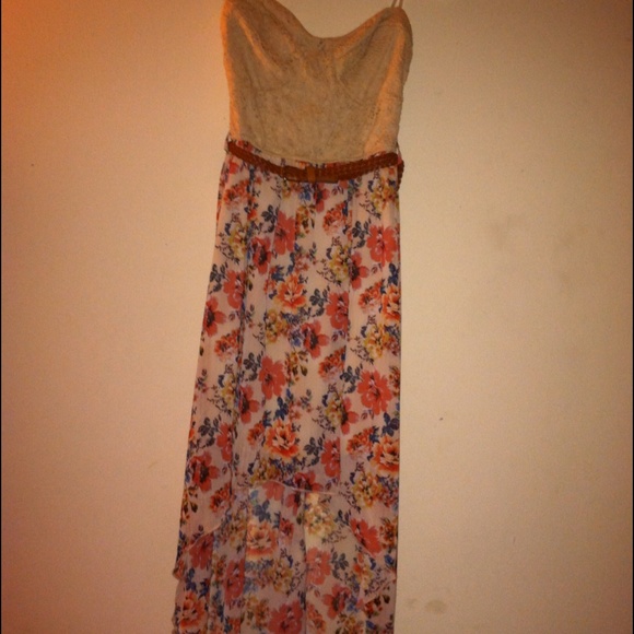 Floral High-Low Dress