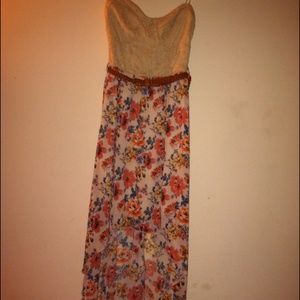 Floral High-Low Dress