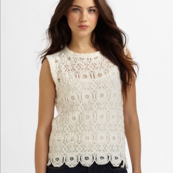 SOLD Sam and lavi small crochet sleeveless top