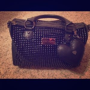 Betsey Johnson Black Sequin Purse