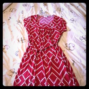 Super cute red dress!