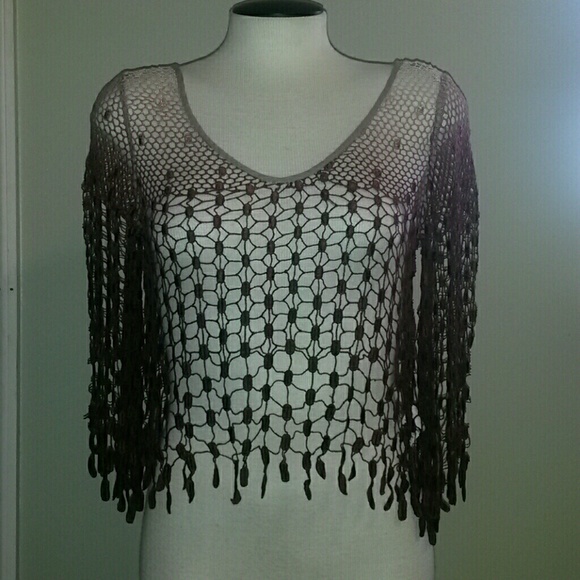 *SOLD* Free People Crochet Top - Picture 4 of 4