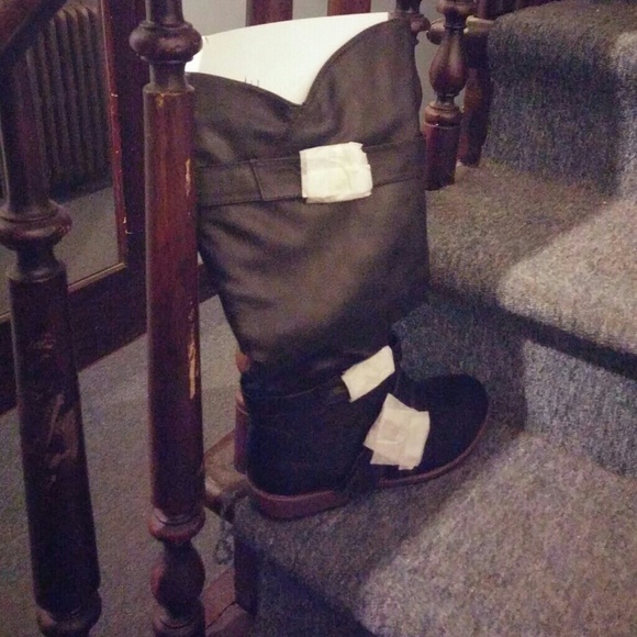 Knee high motorcycle boots "maddox" never worn