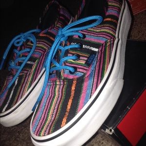 Black striped Vans