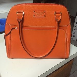 Orange Kate Spade Bag-barely used with dustbag