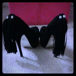 Black Platforms with Tassels