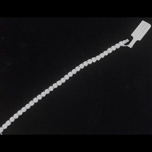 Sterling Silver 925 Tennis Bracelet Brilliant CZ