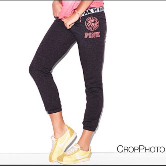 XS Skinny Pants Deep Gray / Black